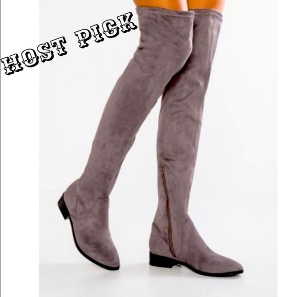 ♓️🅿️Aldo Elinna Over The Knee Grey Boots 6.5